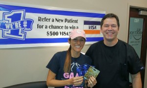 $500 New Patient Referral Contest Winner, Jaclyn W. 